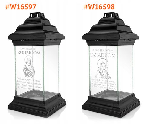 Znicz lampion dla DZIADKA kapliczka z GRAWEREM na Arena.pl
