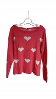 Sweter damski MyMo lużny do bioder różowy rozmiar xl/xxl