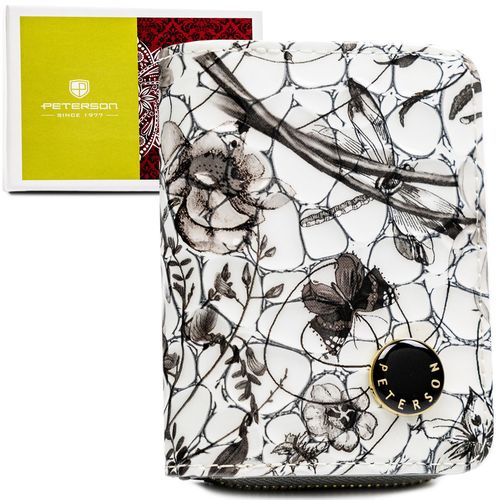 poręczny portfelik damski ze skóry naturalnej w czarnym kolorze zamykany na Arena.pl