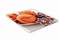 SZKLANA DESKA KUCHENNA 40x40 416h Pomarańcz