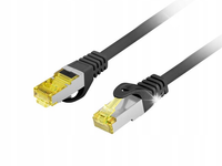 Patchcord Lanberg FTP kat.6A 1.5m LSZH CU fluke passed czarny