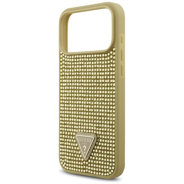 Etui Guess Rhinestone Triangle Logo do iPhone 17 Pro Max złoty zdjęcie 6