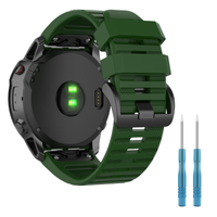 Pasek do Garmin Fenix 5 6 7 8 47mm PRO Solar opaska bransoleta zielony 22mm