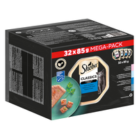 mokra karma dla kota sheba mega pack rybne smaki tacka 32x85g