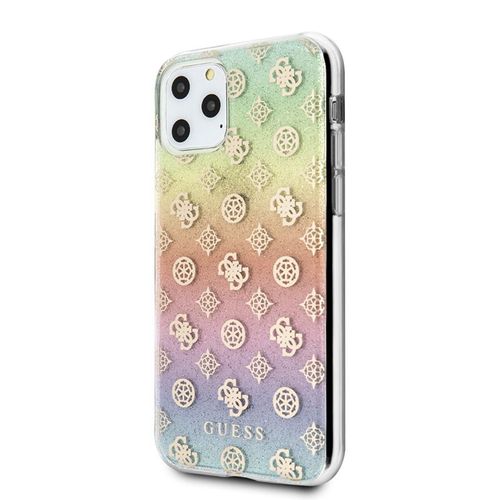Guess 4G Peony Electroplated Pattern - Etui iPhone 11 Pro (tęczowy) na Arena.pl