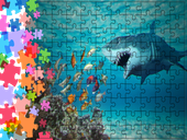 Puzzle tradycyjne Zwierzęta - Rekin