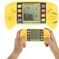 gra elektroniczna zabawka zręcznościowa dla dzieci konsola tetris - żółta