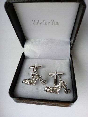 Spinki do mankietów koszul Exciting Srebrne Logo Honda w Etui Szkatułka na Arena.pl