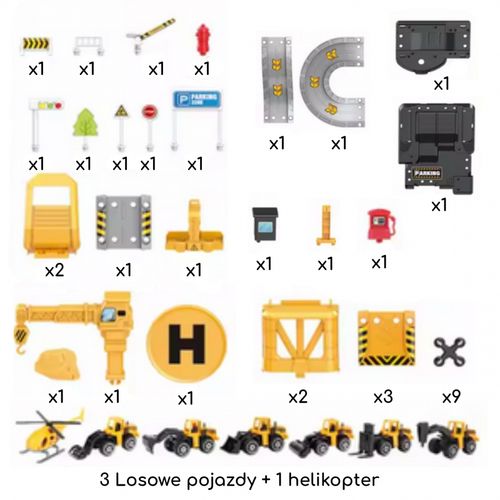 WOOPIE Garaż Parking Roboty Drogowe 41el. na Arena.pl