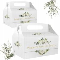 Pudełko na Ciasto Pierwsza Komunia Święta Podziękowania Komunijne - 10szt