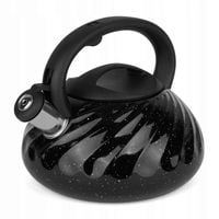 CZAJNIK z GWIZDKIEM na GAZ Indukcja Czarny STALOWY KonigHOFFER Gwen 3 l