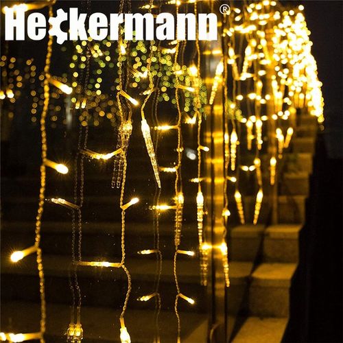 LAMPKI ZEWNĘTRZNE I WEWNĘTRZNE ŚWIĄTECZNE SOPLE 216 LED Z EFEKTEM ŚWIATEŁKA na Arena.pl