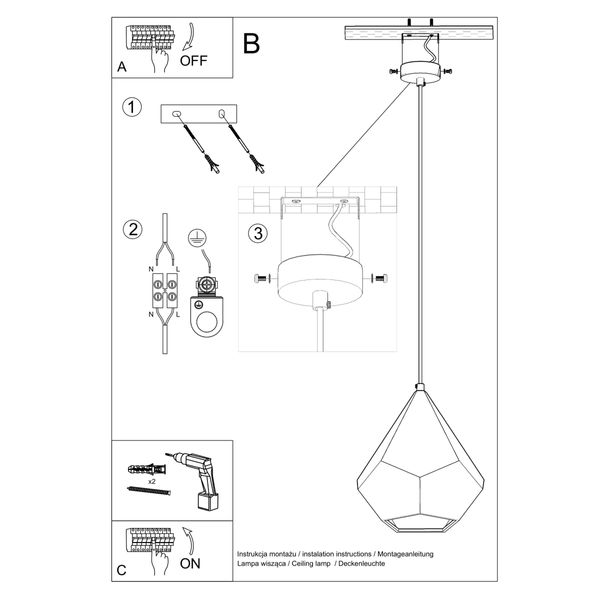 Lampa wisząca ceramiczna PAVLUS zdjęcie 5