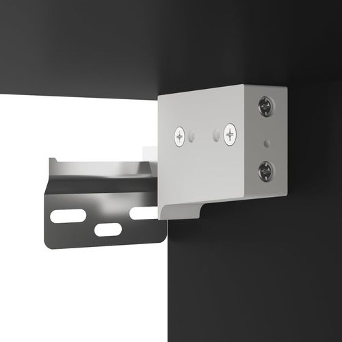 Szafka nocna z oświetleniem LED, ścienna, czarna na Arena.pl