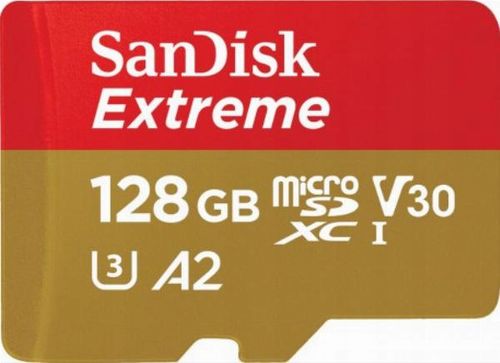 Karta pamięci SanDisk 128GB microSDXC Extreme 190MB/s A2 C10 V30 UHS-I U3 na Arena.pl