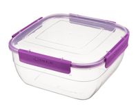 Pojemnik kwadratowy do przechowywania żywności 2350 ml hermetyczny 4 klipsy