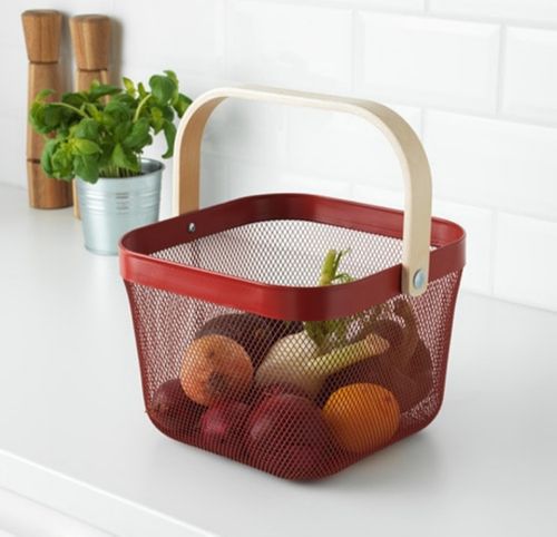 IKEA RISATORP Kosz czerwony 25x26x18cm. na Arena.pl