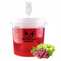 FERMENTATOR WIADRO FERMENTACYJNE 30 L na WINO PIWO z POKRYWĄ SKALĄ RURKĄ