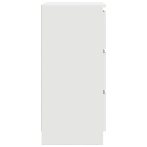 Komoda Biała 37,5x35x76 cm Drewno klejone na Arena.pl