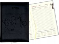 GRAWEROWANY KALENDARZ DZIENNY A5 2026 DUŻO WZORÓW DLA POŁOŻNEJ