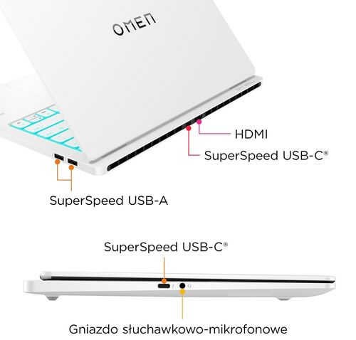 HP OMEN Transcend 14 3K OLED 120Hz Intel Core Ultra 7 155H 16-rdzeni 16GB LPDDR5x 512GB SSD NVMe NVIDIA GeForce RTX 4060 8GB W11 na Arena.pl