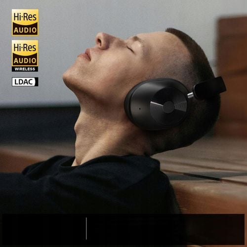 Słuchawki Bezprzewodowe Nauszne Z Mikrofonem Bluetooth 5.4 Czarne 75H Hi-Re na Arena.pl