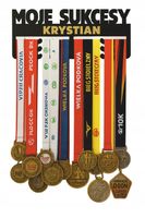 Wieszak na medale PERSONALIZOWANY WZORY PREZENT PROSTY MONTAŻ MIKOŁAJ