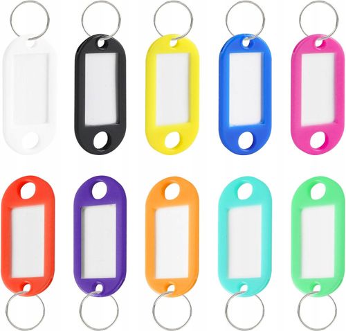 Identyfikatory do kluczy 100 sztuk kolorowe na Arena.pl