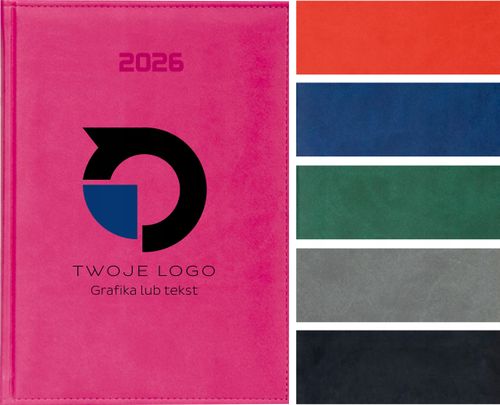 FIRMOWY KALENDARZ Z LOGO A4 2026 książkowy tygodniowy z nadrukiem 10 szt na Arena.pl