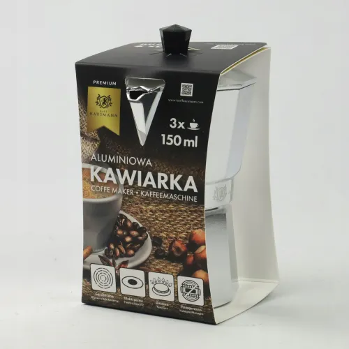 KAWIARKA ALUMINIOWA ZAPARZACZ DO KAWY KAFIETERKA WŁOSKA MOKA NA 3 KAWY na Arena.pl