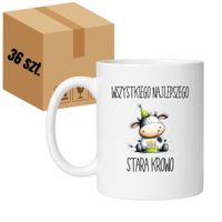 KUBEK "WSZYSTKIEGO NAJLEPSZEGO STARA KROWO" Wzór - Klasyczny 330 ml - 36 sztuk