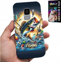 ETUI DO SAMSUNG GALAXY S9 - WZORY DLA WĘDKARZA, RYBY, DORSZ, ŁOSOŚ