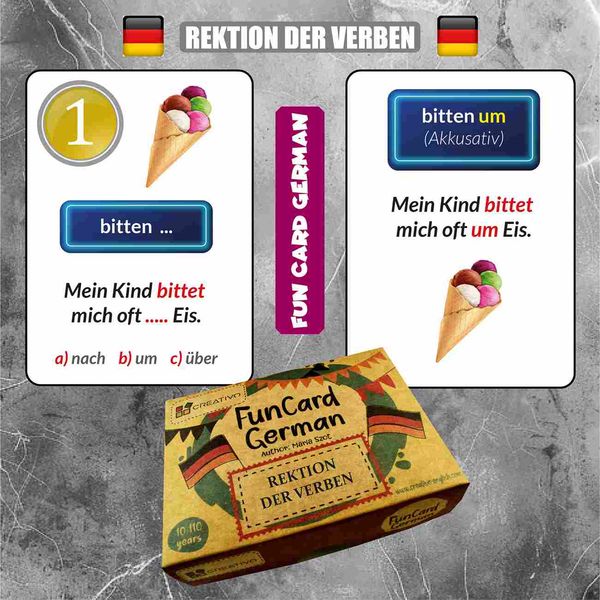 Fun Card German. Rektion Der Verben zdjęcie 2