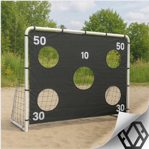 BRAMKA PIŁKARSKA Z MATĄ CELOWNICZĄ dla dzieci SKŁADANA DO PIŁKI NOŻNEJ 2,4m na Arena.pl
