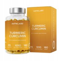 Kurkuma Kurkumina Piperyna Imbir Ekstrakt 180 kaps 1010 mg | Aavalabs