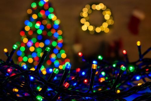 LAMPKI CHOINKOWE 500 LED MULTIKOLOR ŚWIĄTECZNE WEWNĘTRZNE ZEWNĘTRZNE na Arena.pl