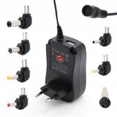 ZASILACZ UNIWERSALNY REGULOWANE NAPIĘCIE WYJŚCIOWE WYMIENNE KOŃCÓWKI