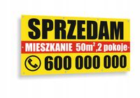 BANER SPRZEDAM WYNAJMĘ mieszkanie, dom, działkę, GOTOWE WZORY 100x 50 cm