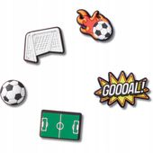 Crocs Przypinki Ozdoba Jibbitz Piny Charms Do Butów Futbol 5pck