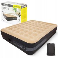 MATERAC DWUOSOBOWY DMUCHANY SAMOPOMPUJĄCY ŁÓŻKO DO DOMU 203 x 157 x 47