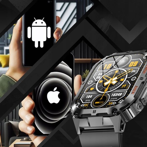 SMARTWATCH ZEGAREK MĘSKI MENU POLSKIE SPORT PULS ROZMOWY SMART WATCH AMOLED zdjęcie 16