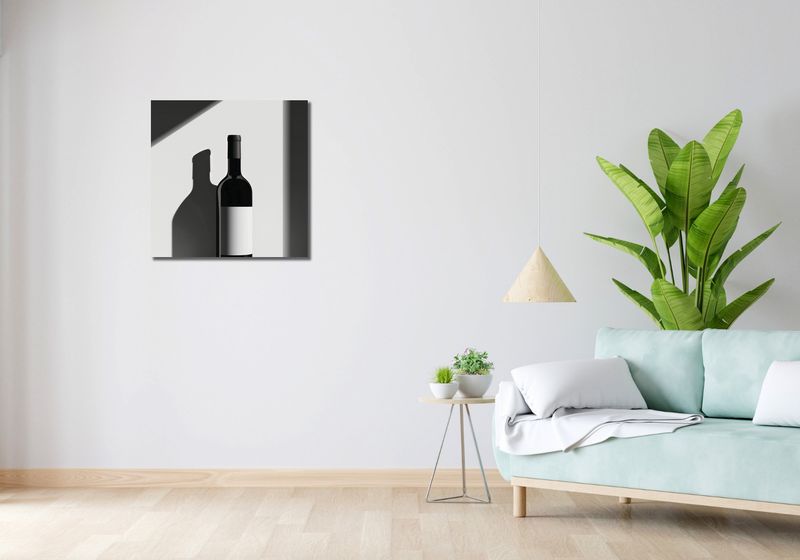 Obraz 60x60cm Butla Wina zdjęcie 2