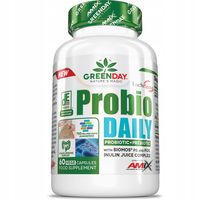 Amix Probio Daily GREEN DAY PROBIOTYK PREBIOTYK 60kaps Wsparcie jelit