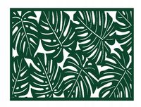 Podkładka kuchenna na stół monstera AŻUR zielony