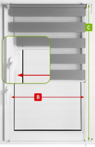 Roleta Dzień Noc na Wymiar 100x140 cm z Napinaczem na Arena.pl