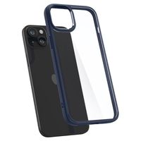 Etui pokrowiec na iPhone 15 Plus Crystal Hybrid - przezroczysto niebieski