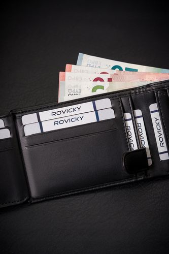 duży portfel męski ze skóry ekologicznej w orientacji poziomej - 4u cavaldi na Arena.pl