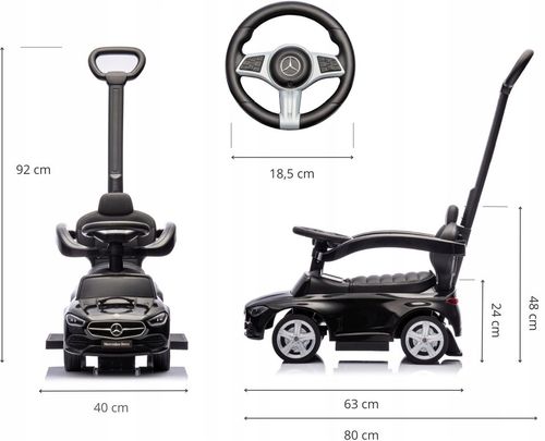 Jeździk Milly Mally Pojazd MERCEDES C-CLASS DELUXE SIEDZISKO EKOSKÓRA na Arena.pl
