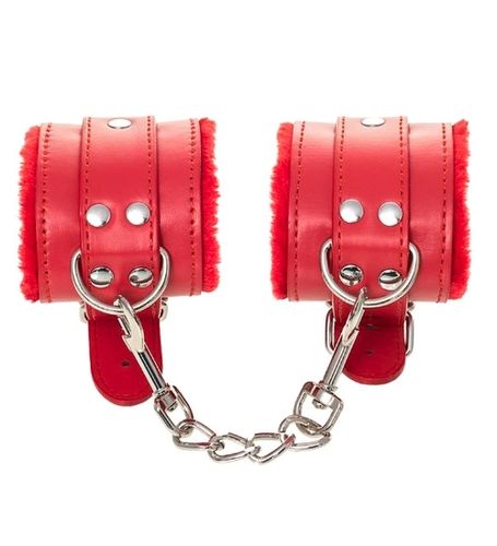 Czerwone kajdanki z łańcuszkiem na Arena.pl
