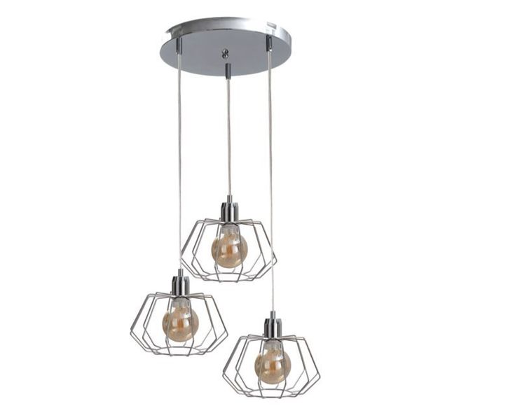 Lampa wisząca 3xE27 LUNA SILVER zdjęcie 1